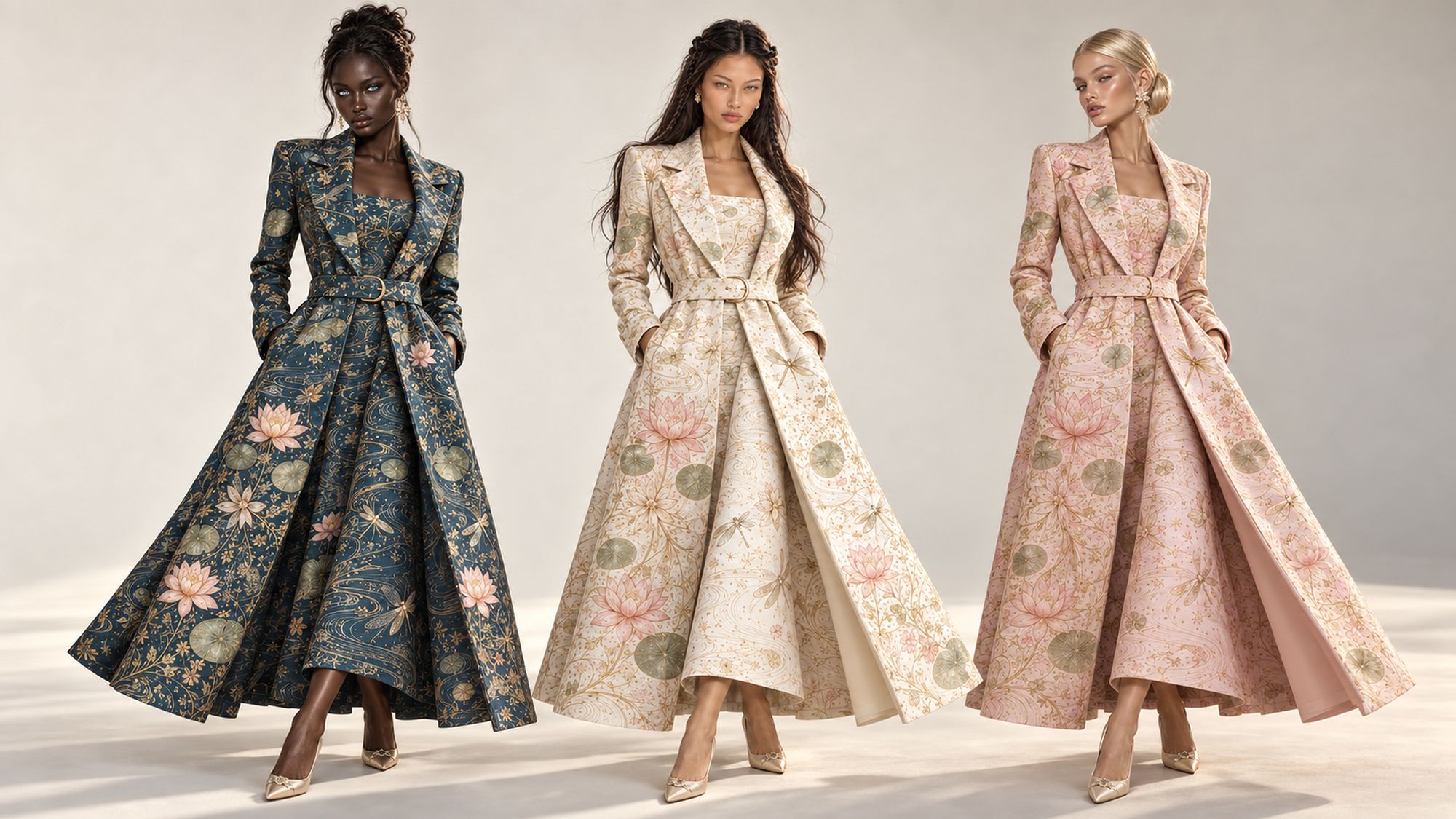 Saint Esprit Nymphaea Long Coats