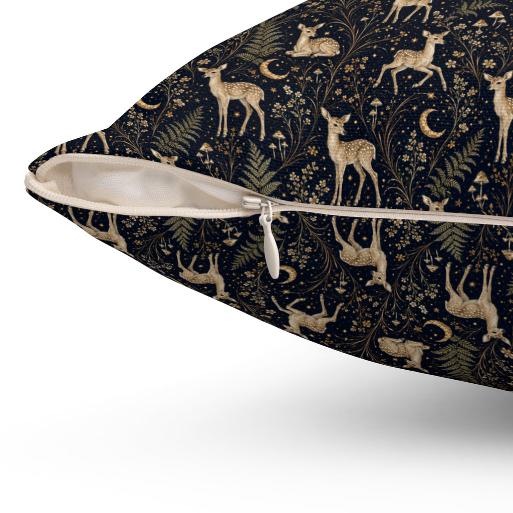 Astral Fawn Nocturne Decorative Pillow