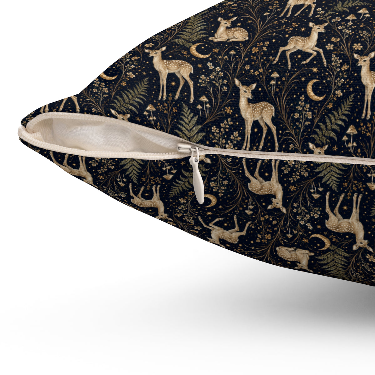 Astral Fawn Nocturne Decorative Pillow