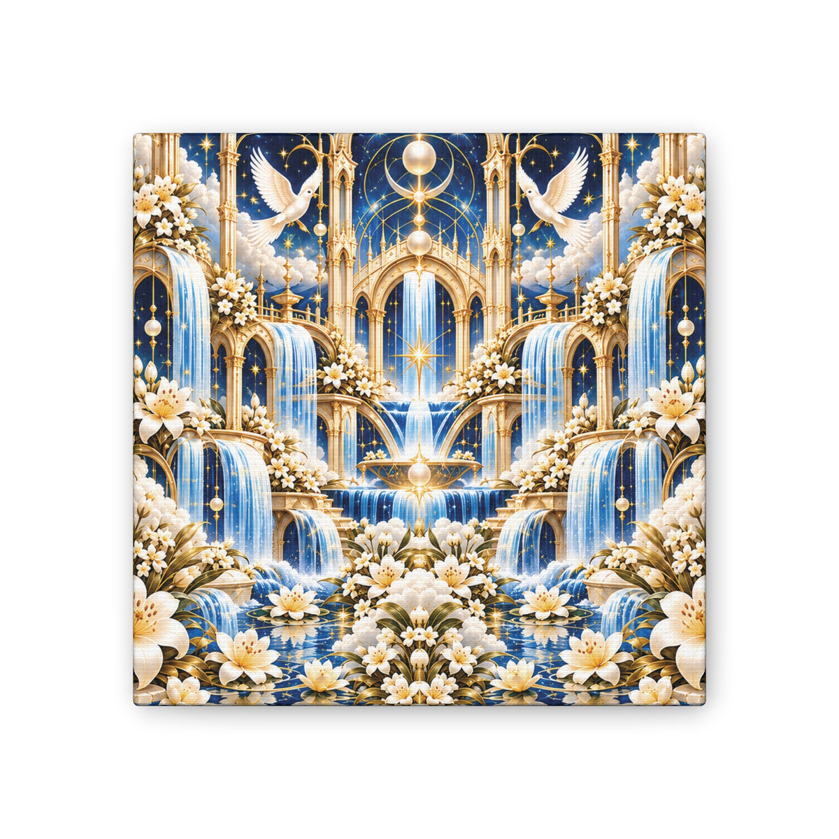 Living Waters Sanctuary Celestial Blue 8-inch Canvas
