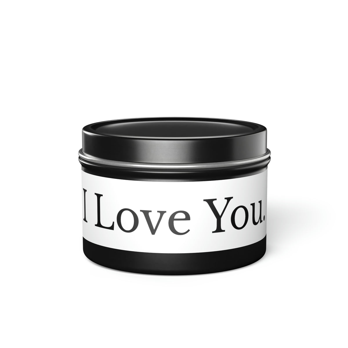 I Love You Tin Candle