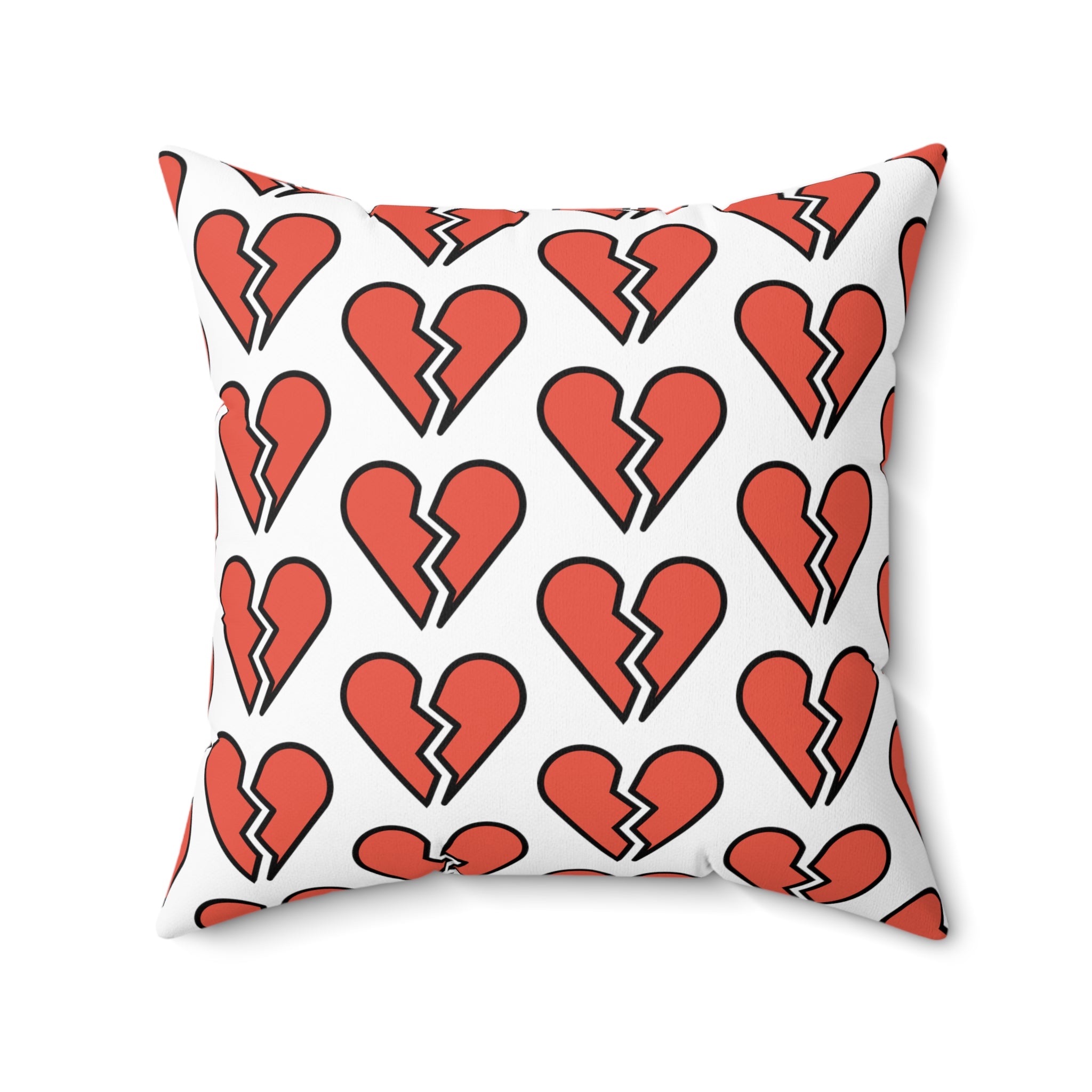 Broken Heart Square Pillow