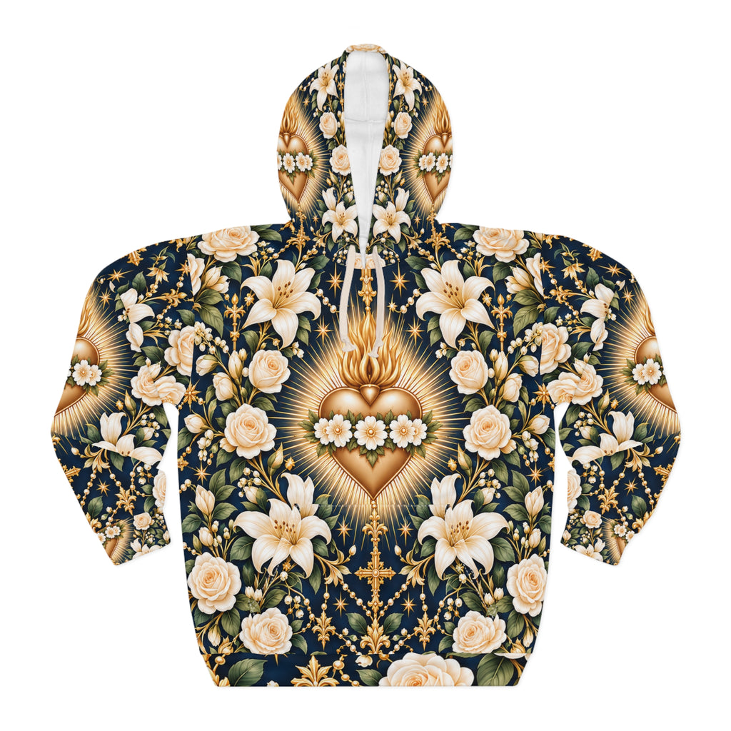 Immaculate Heart Midnight Blue Pullover Hoodie
