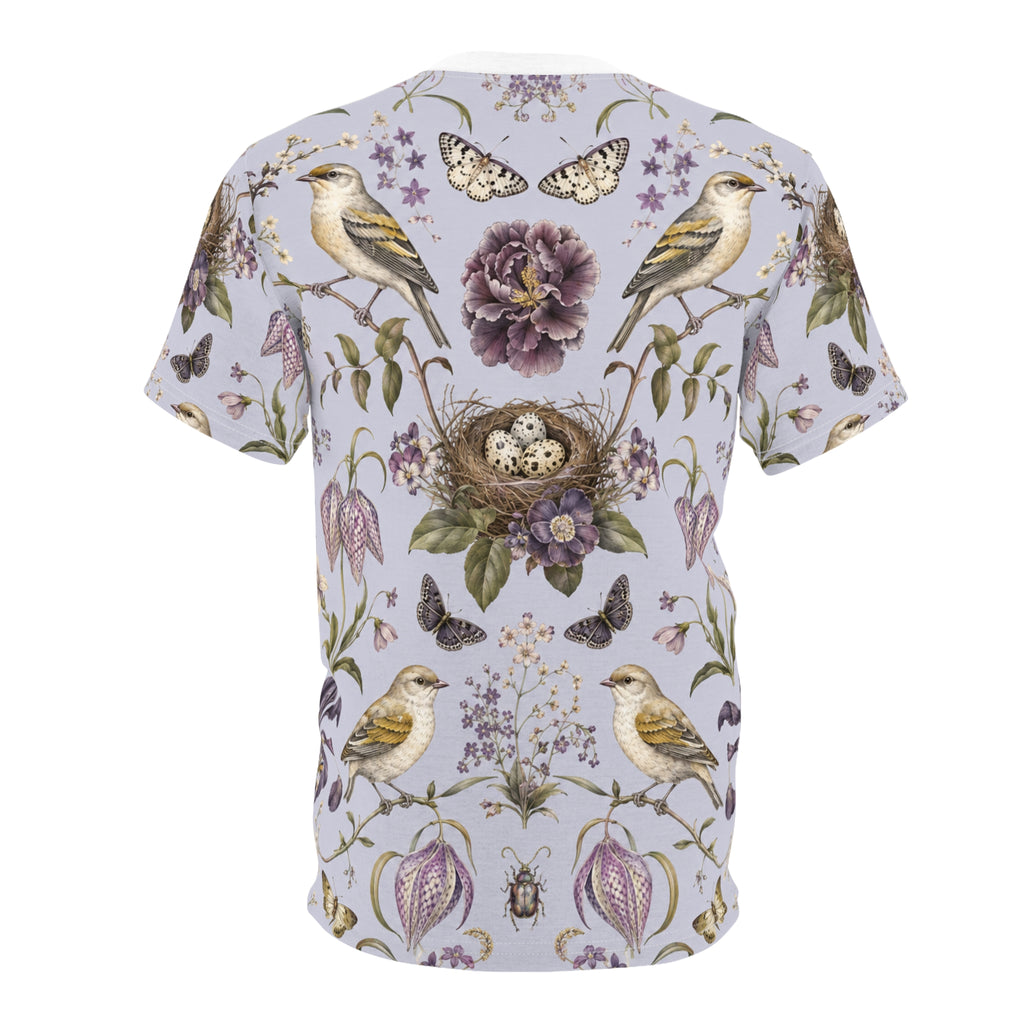 Botanical Bird's Nest Lilac T-Shirt