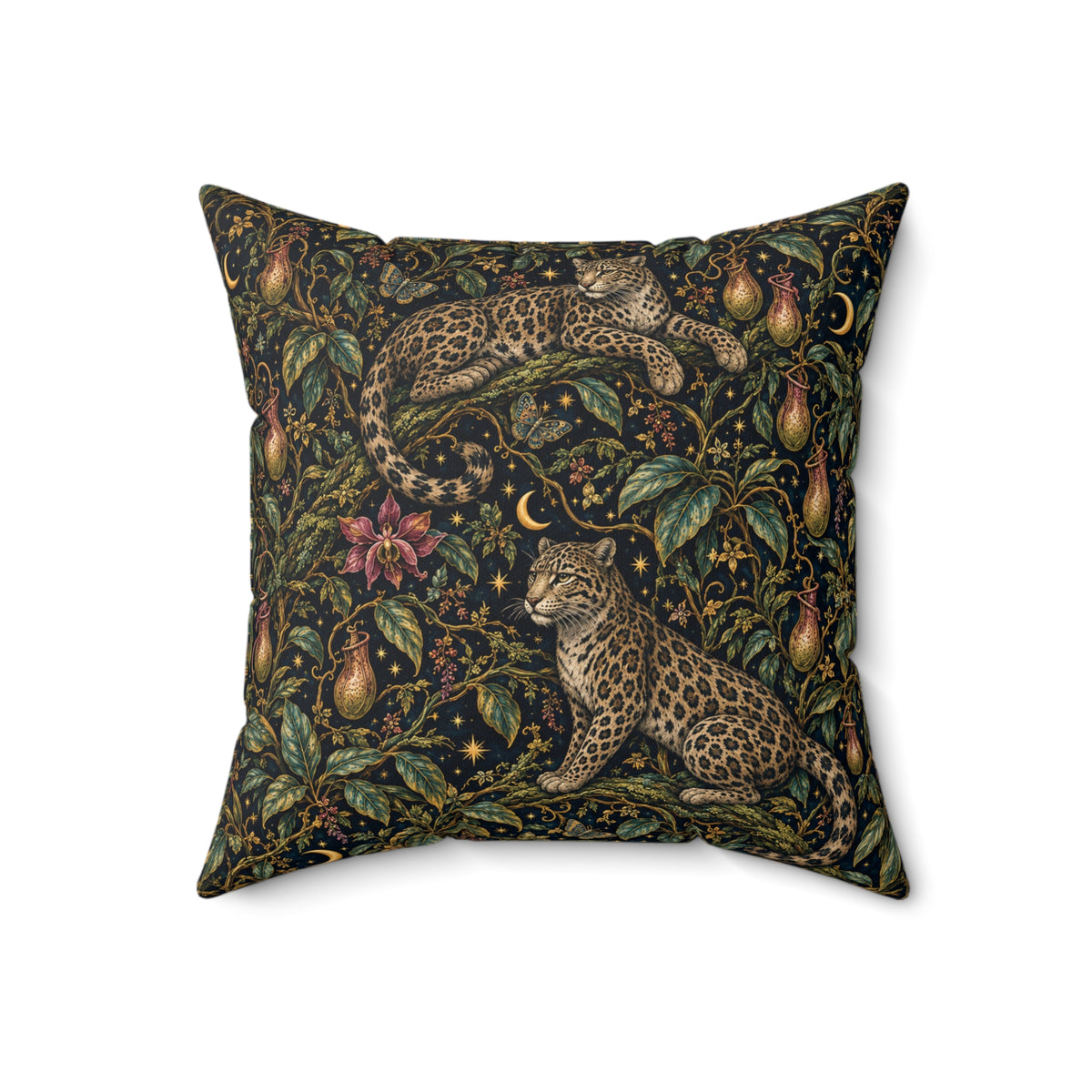 Cloud Leopard Reverie Nocturne Decorative Pillow