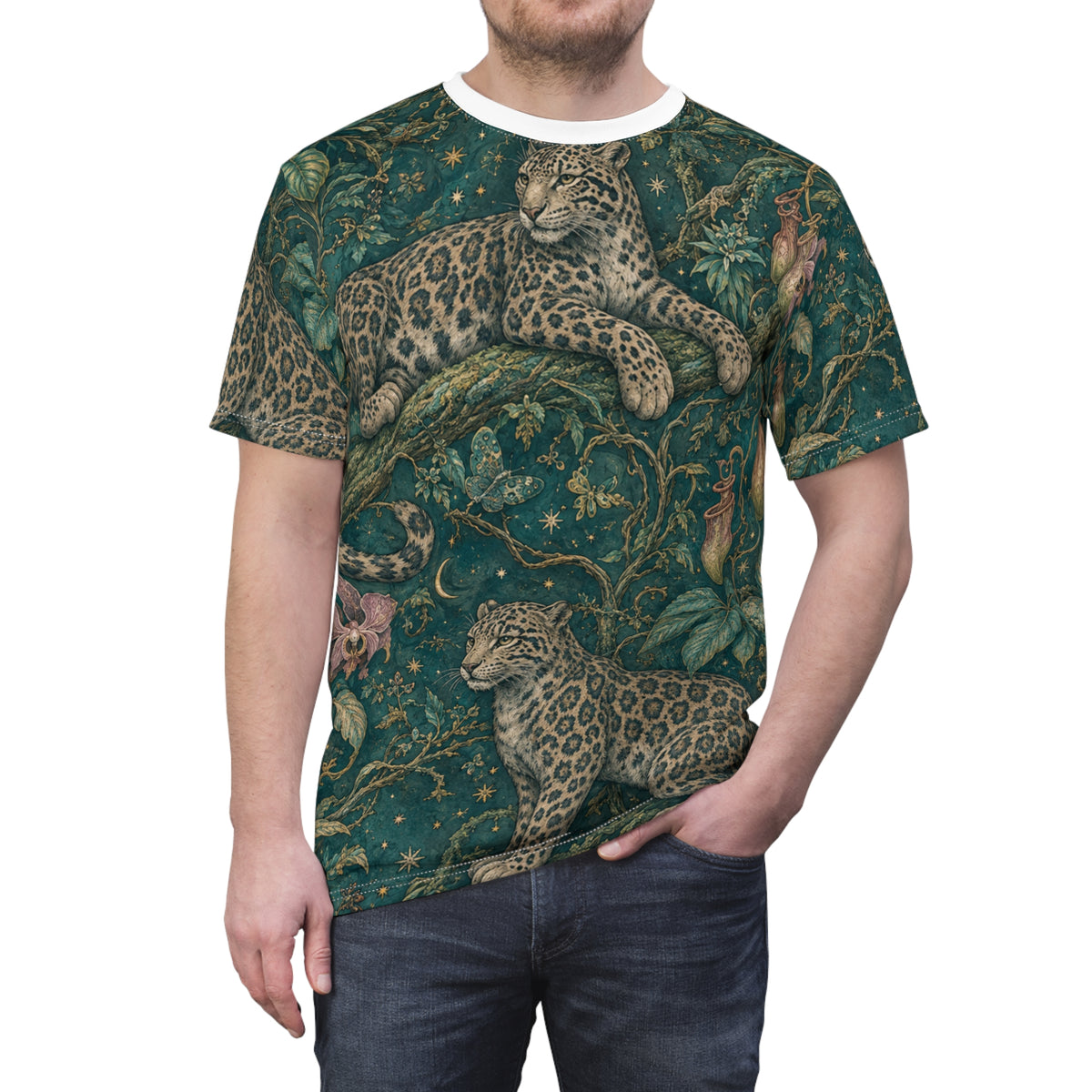 Cloud Leopard Reverie Verdigris T-Shirt