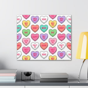 Candy Heart Stretched Canvas