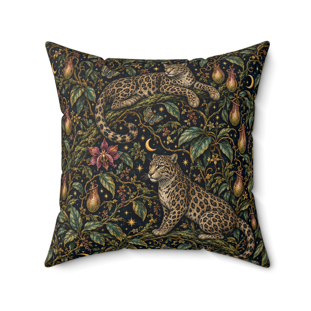 Cloud Leopard Reverie Nocturne Decorative Pillow