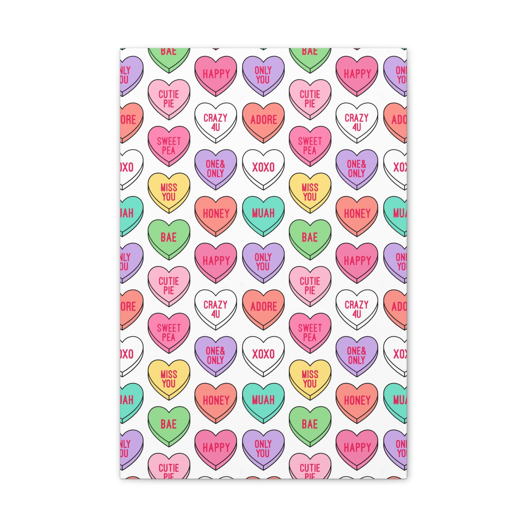 Candy Heart Stretched Canvas