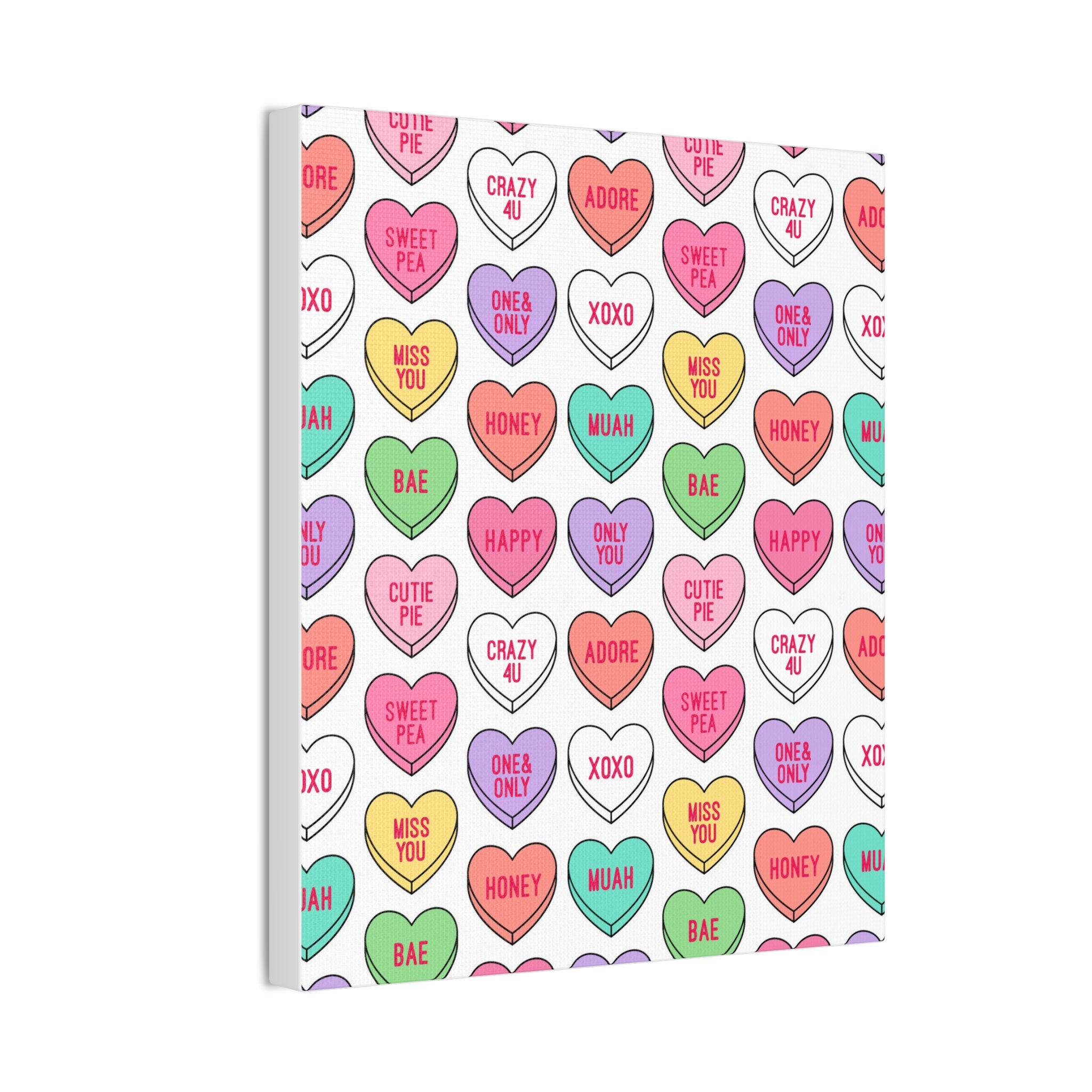 Candy Heart Stretched Canvas