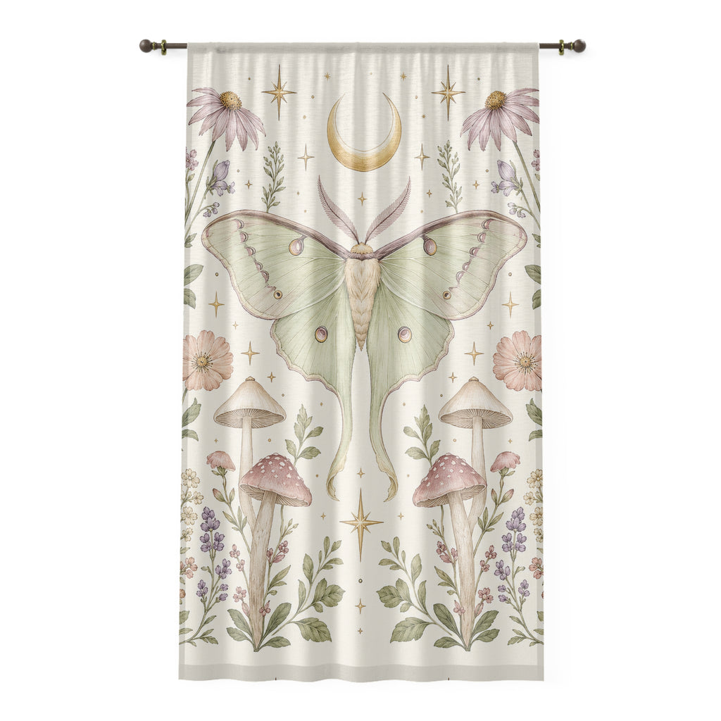 Luna Apothecary Moon Milk Window Curtain