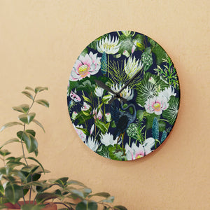 Goddess Pond Acrylic Wall Clock