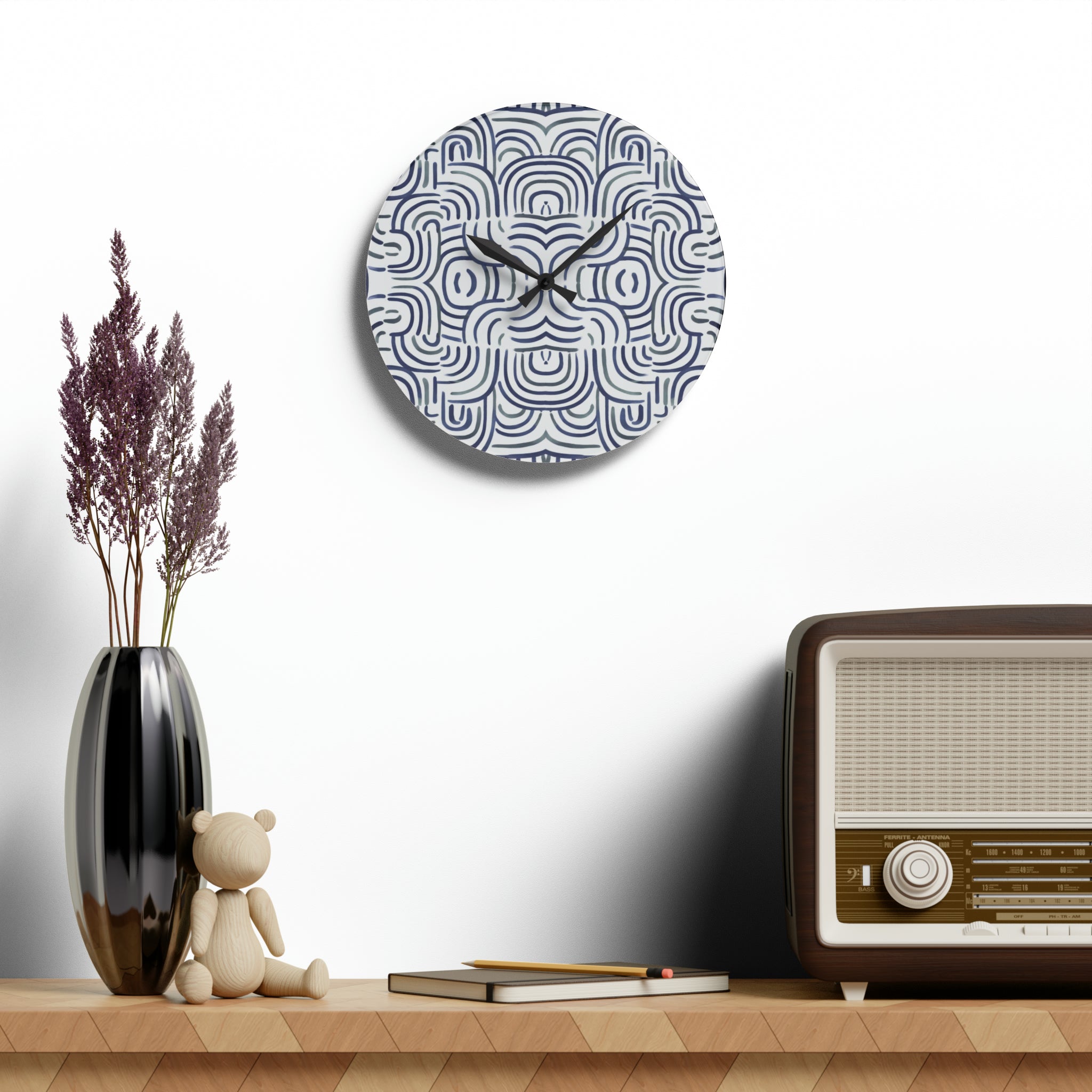 Abstract Geometric Acrylic Wall Clock