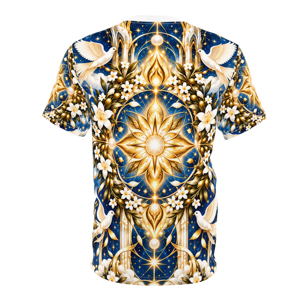 Divine Light Mandala Celestial Blue All-over-print T-Shirt