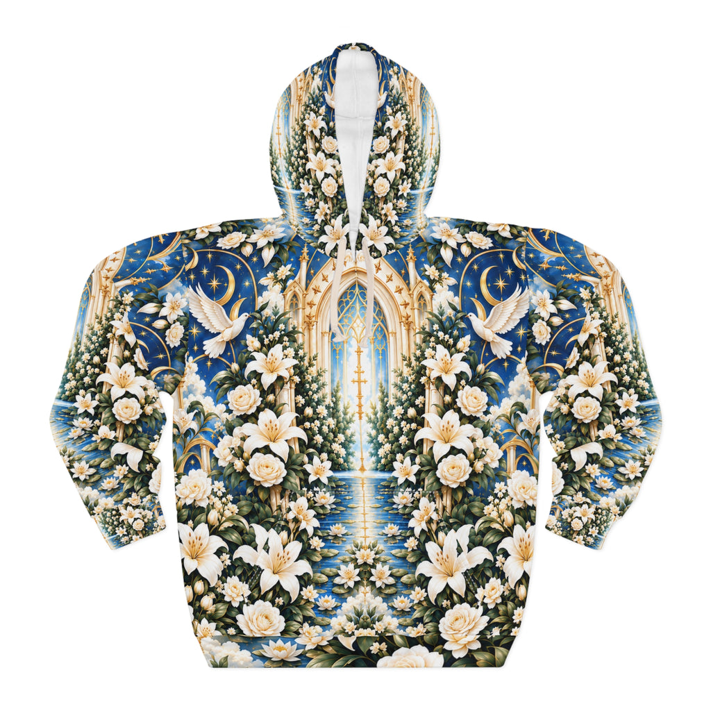 Immaculate Garden Marian Blue Pullover Hoodie