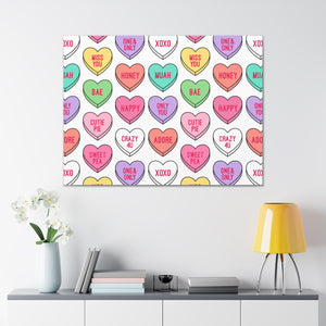 Candy Heart Stretched Canvas