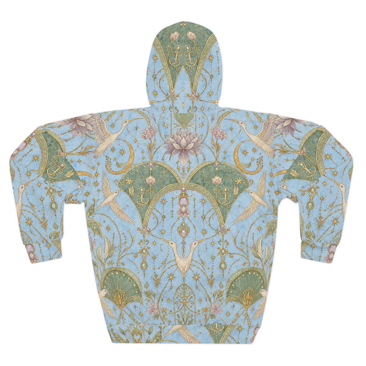 Celestial Aviary Blue Hour Pullover Hoodie