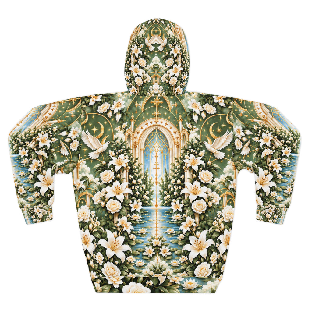 Immaculate Garden Sage Green Pullover Hoodie