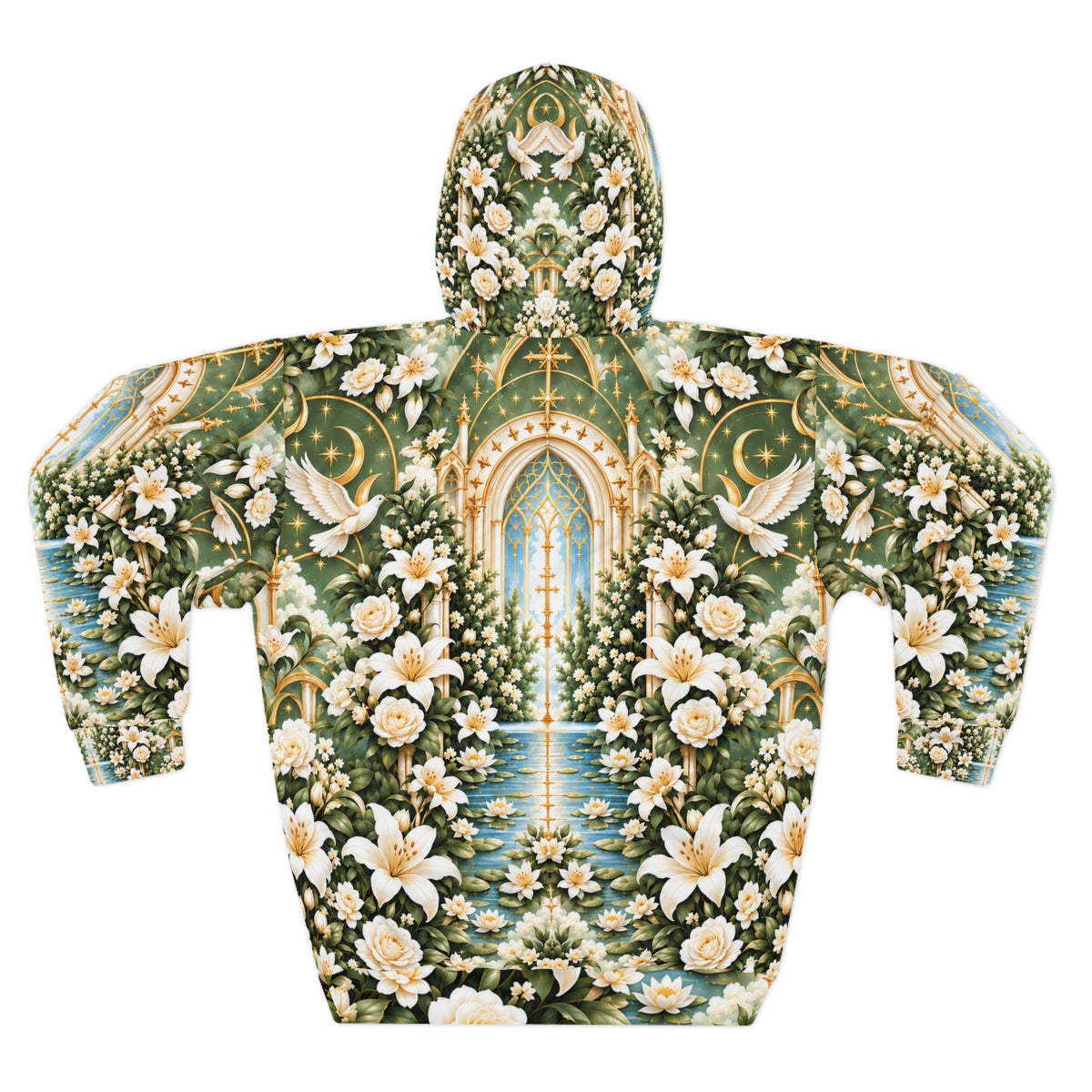 Immaculate Garden Sage Green Pullover Hoodie