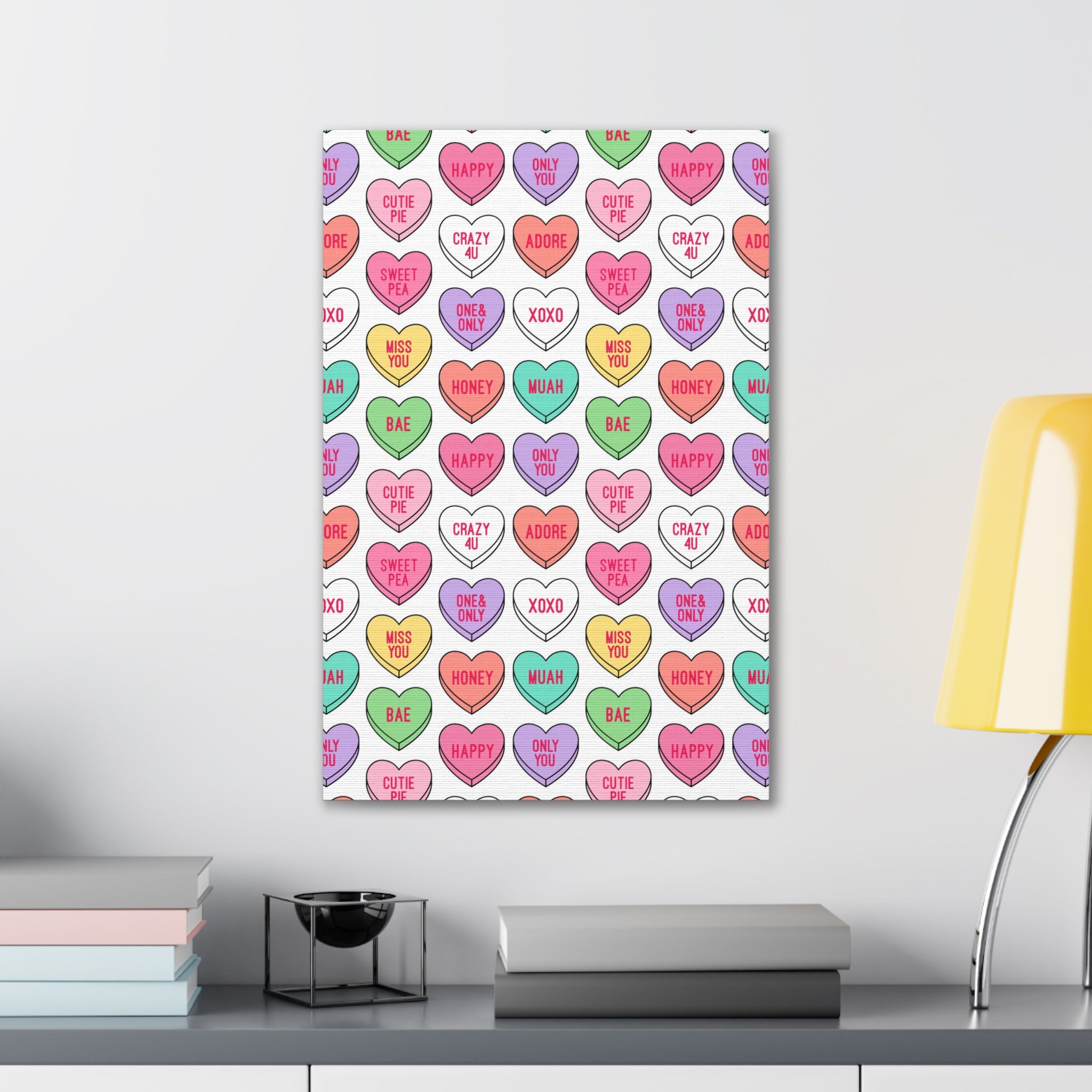 Candy Heart Stretched Canvas