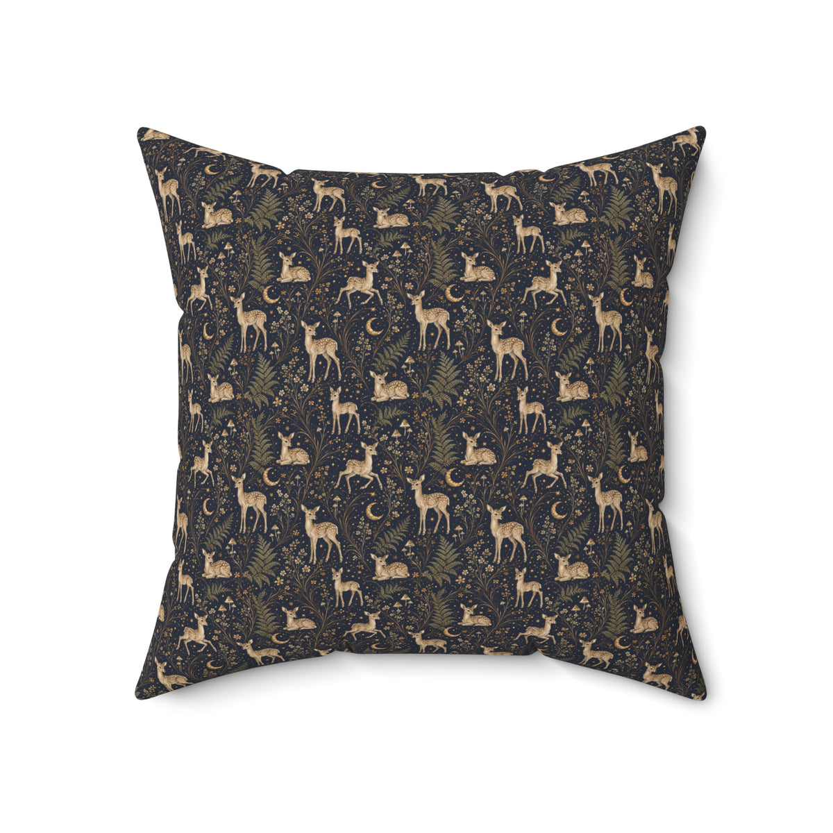 Astral Fawn Nocturne Decorative Pillow