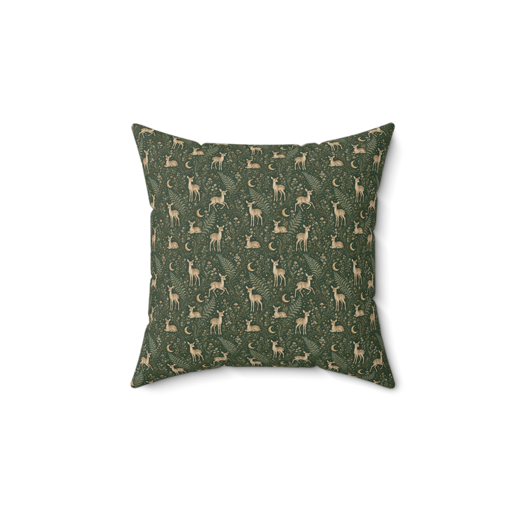 Astral Fawn Forest Decorative Pillow