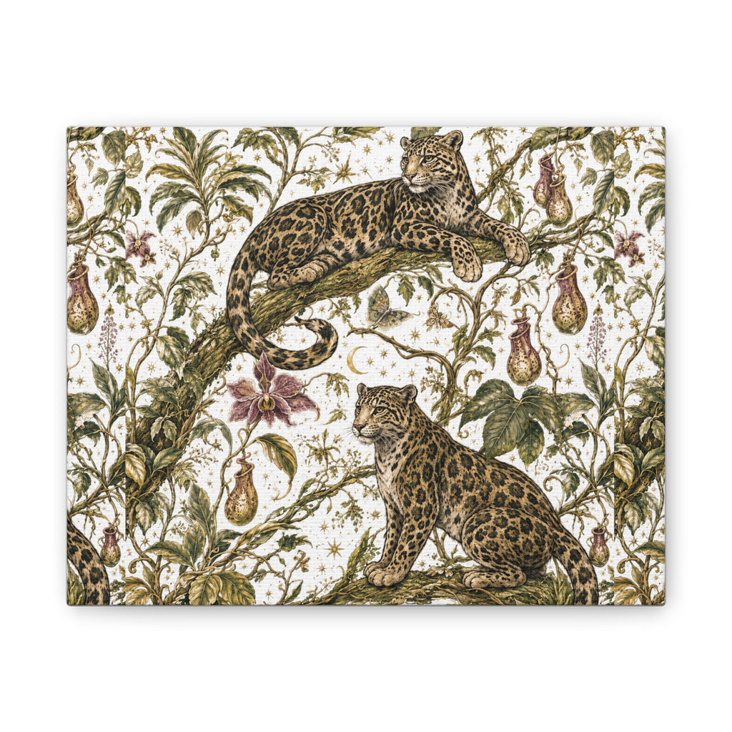 Cloud Leopard Reverie Moon Milk Stretched Canvas