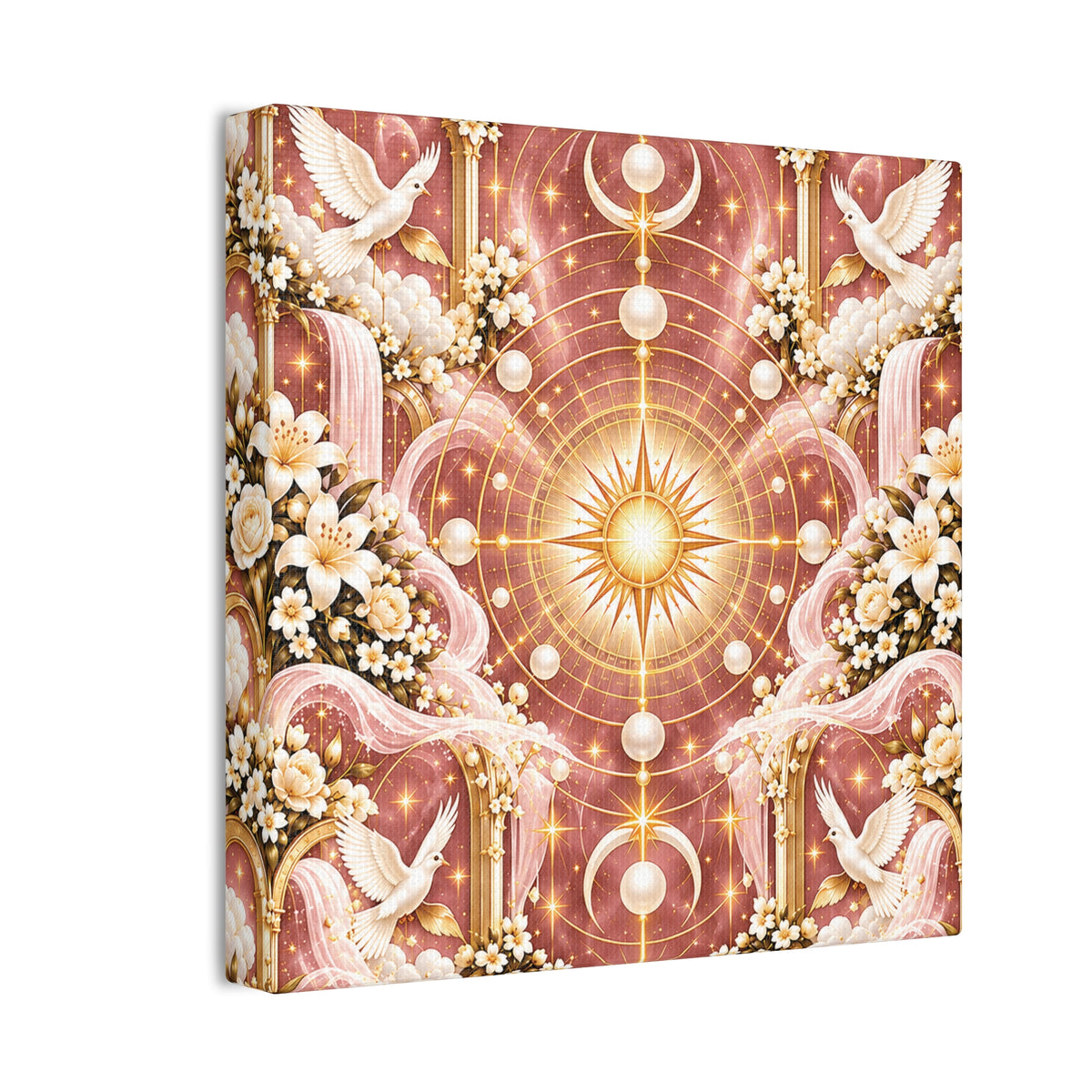 Cosmic Glory Twilight Rose 8-inch Canvas