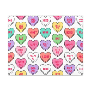 Candy Heart Stretched Canvas