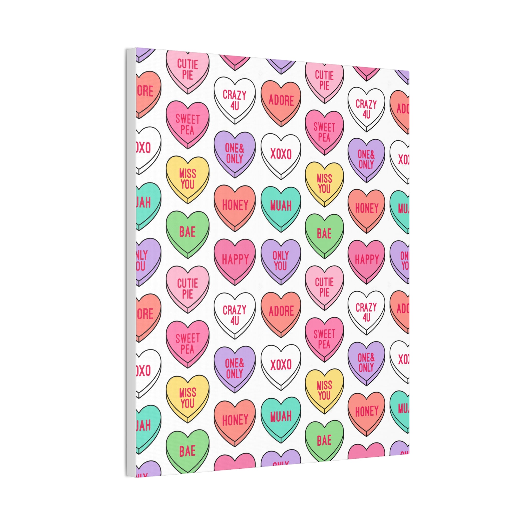 Candy Heart Stretched Canvas