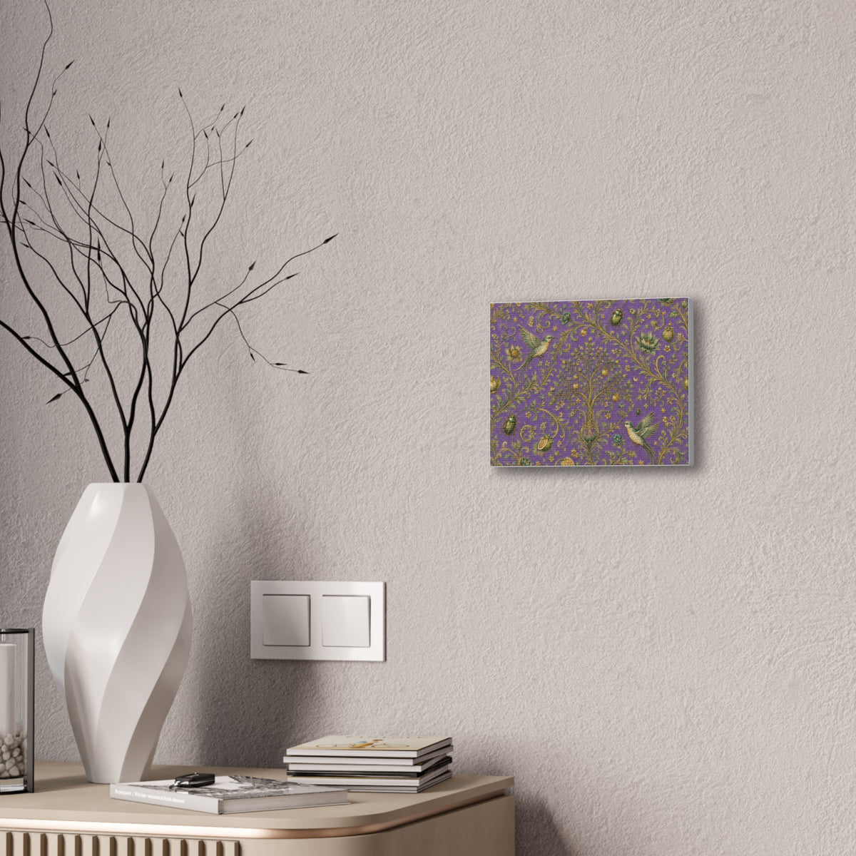 Sacred Canopy Amethyst Stretched Canvas