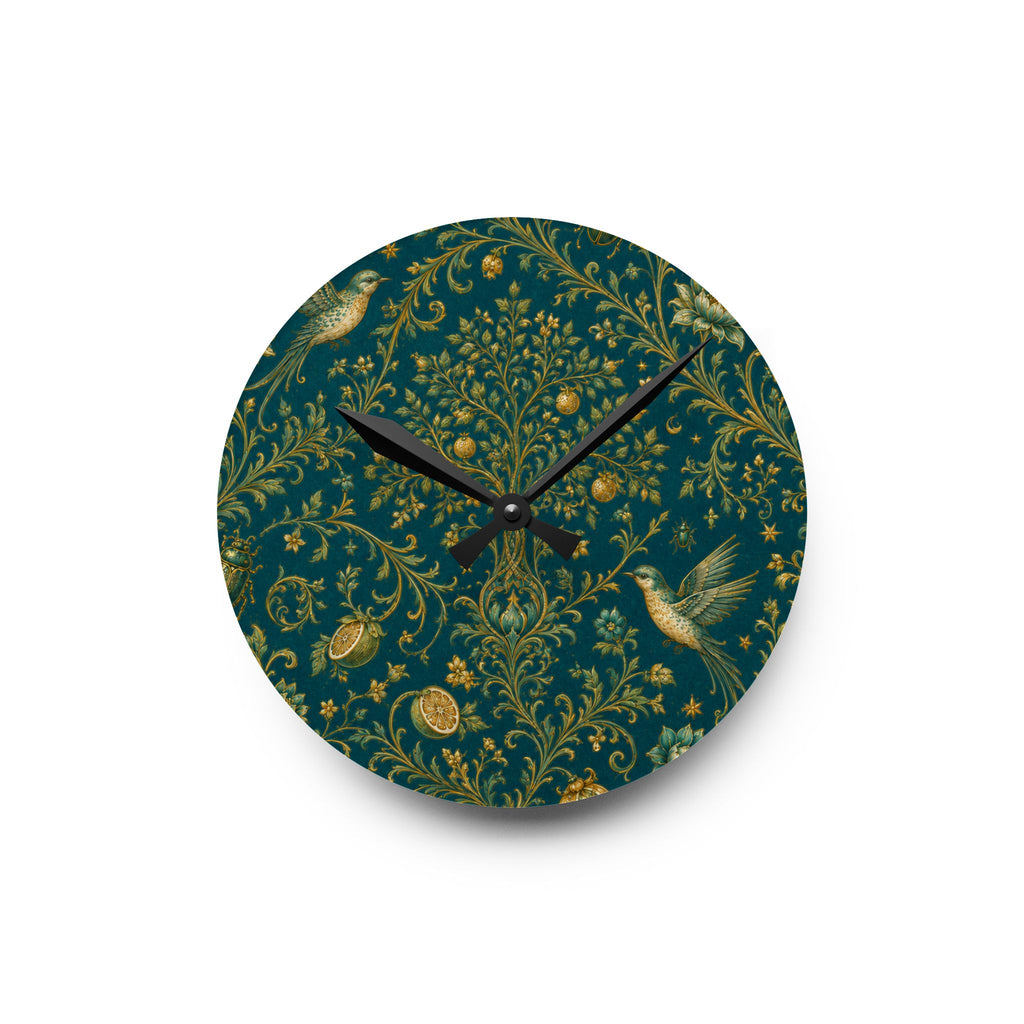 Sacred Canopy Verdigris Acrylic Wall Clock