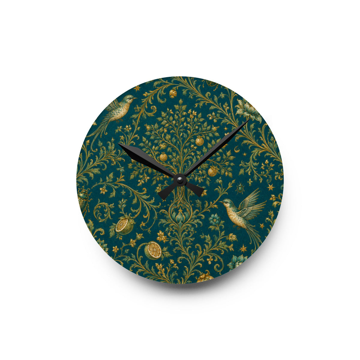 Sacred Canopy Verdigris Acrylic Wall Clock