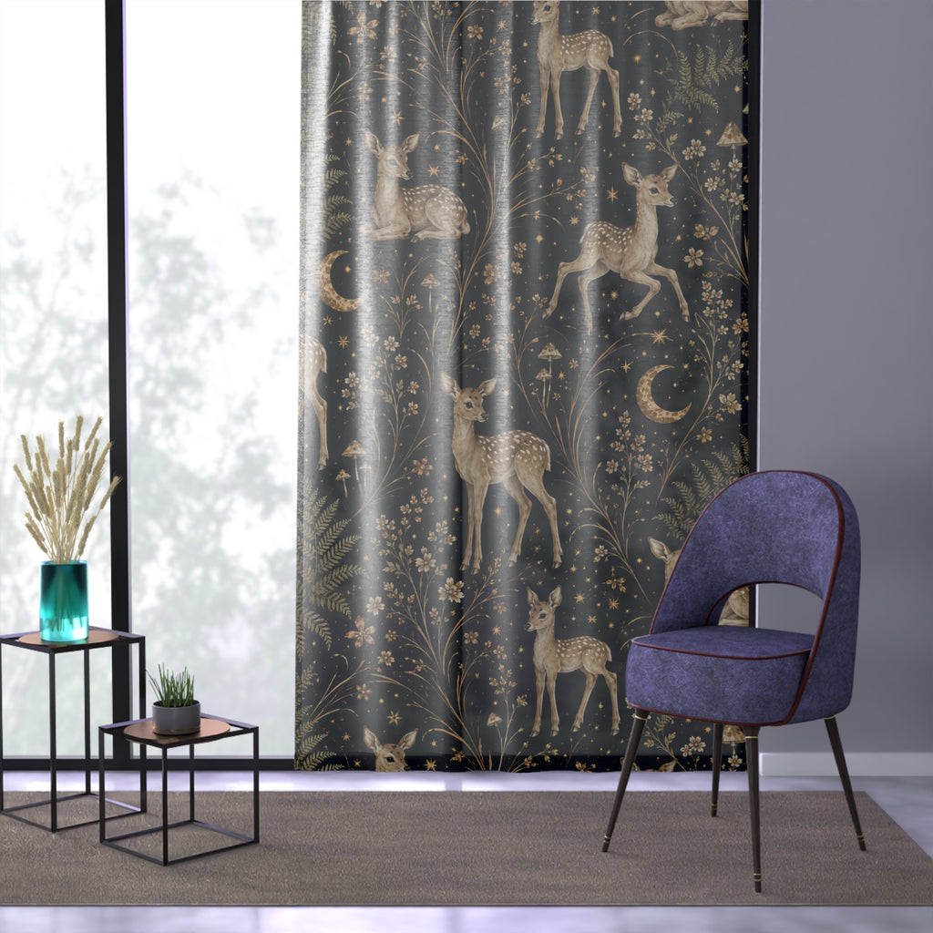 Astral Fawn Nocturne Window Curtain