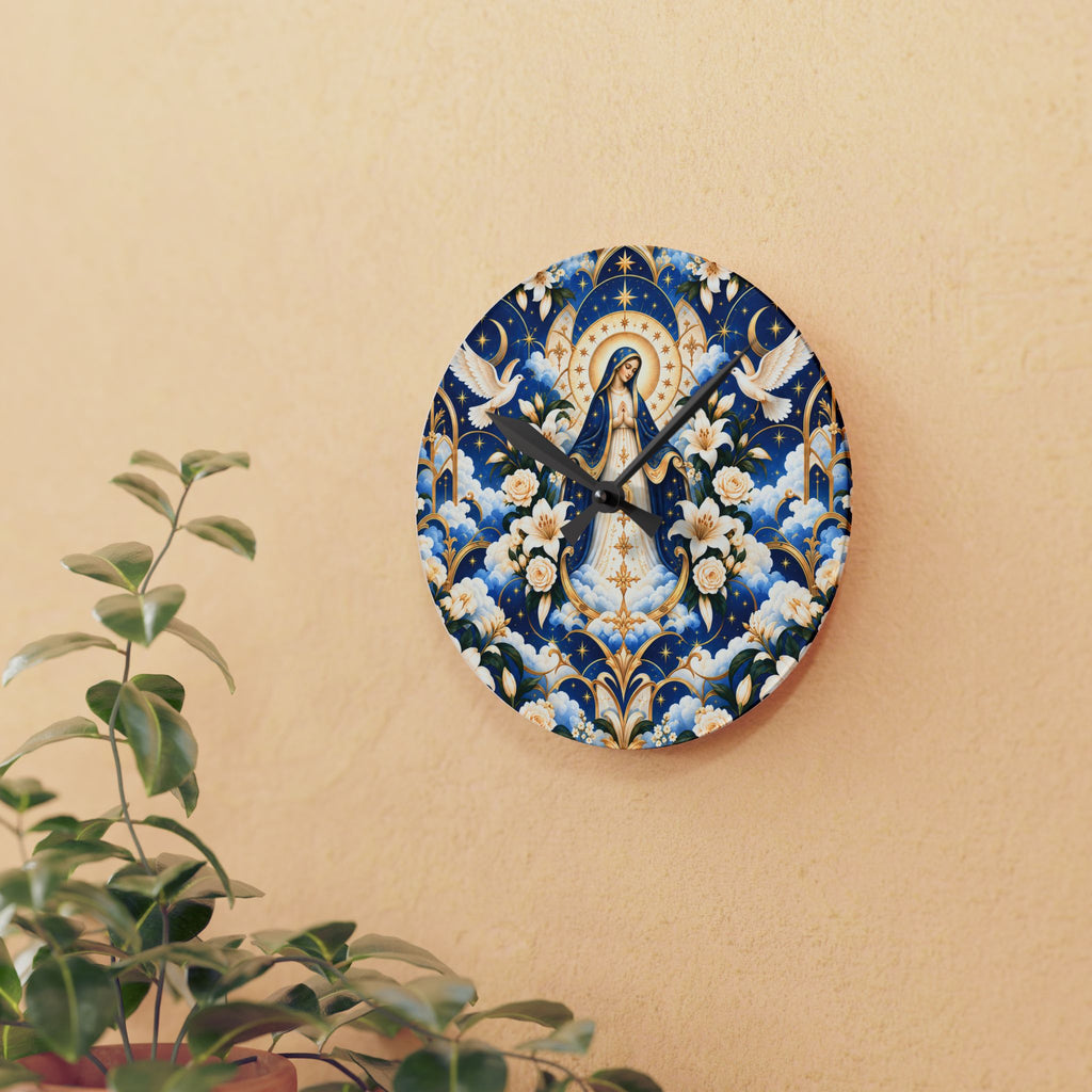 Marian Radiance Marian Blue Acrylic Wall Clock