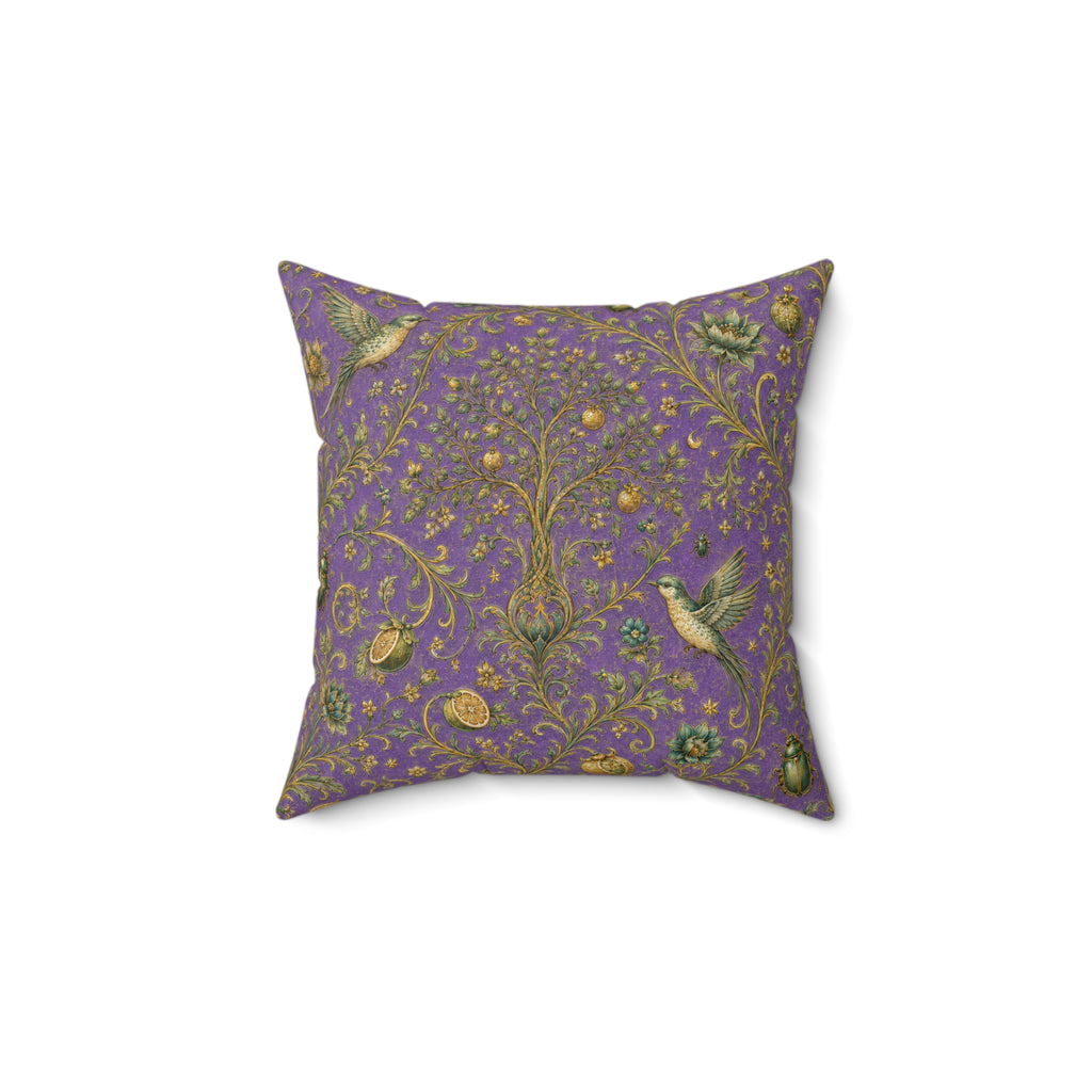 Sacred Canopy Amethyst Decorative Pillow