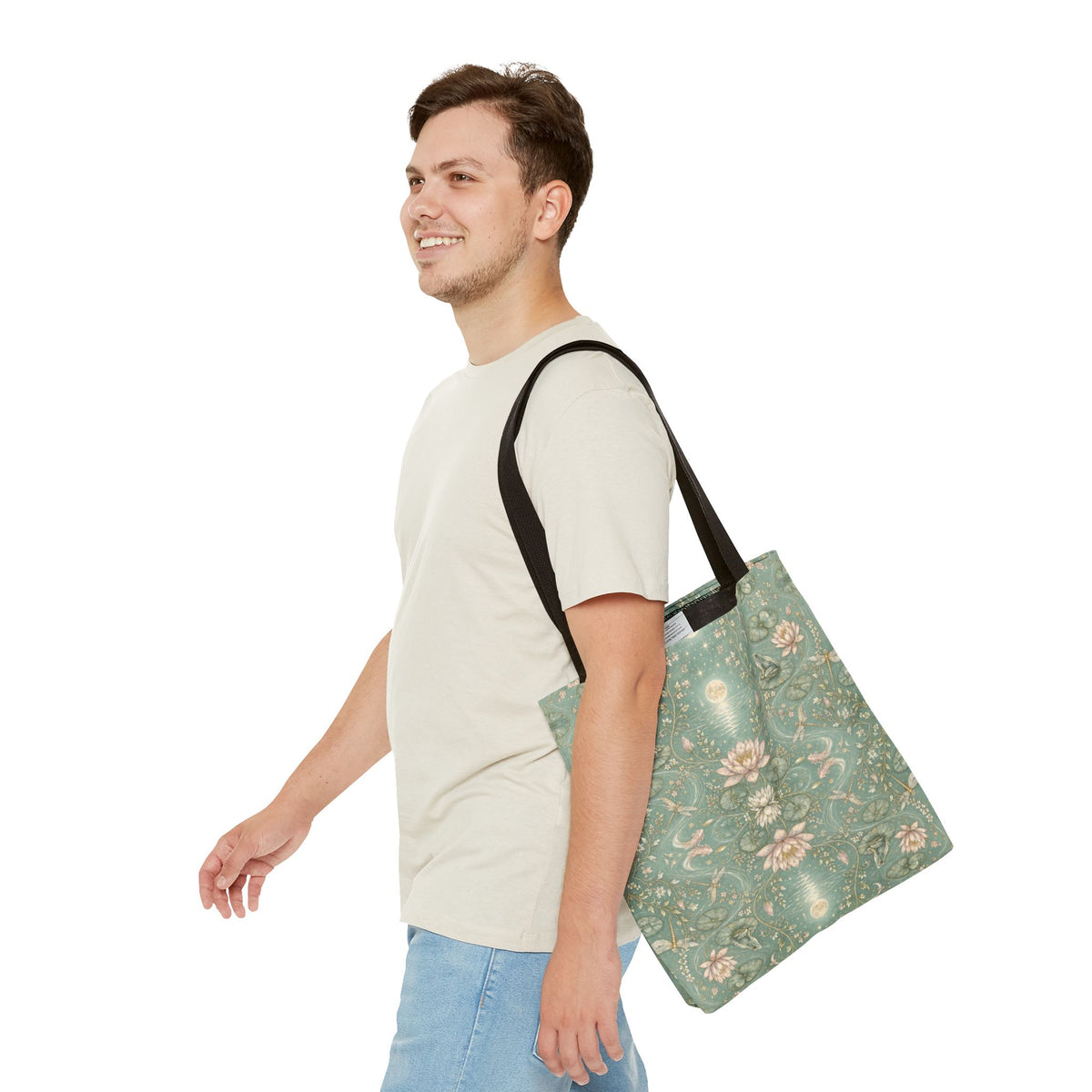 Nymphaea Nocturne Moon Mist Tote Bag