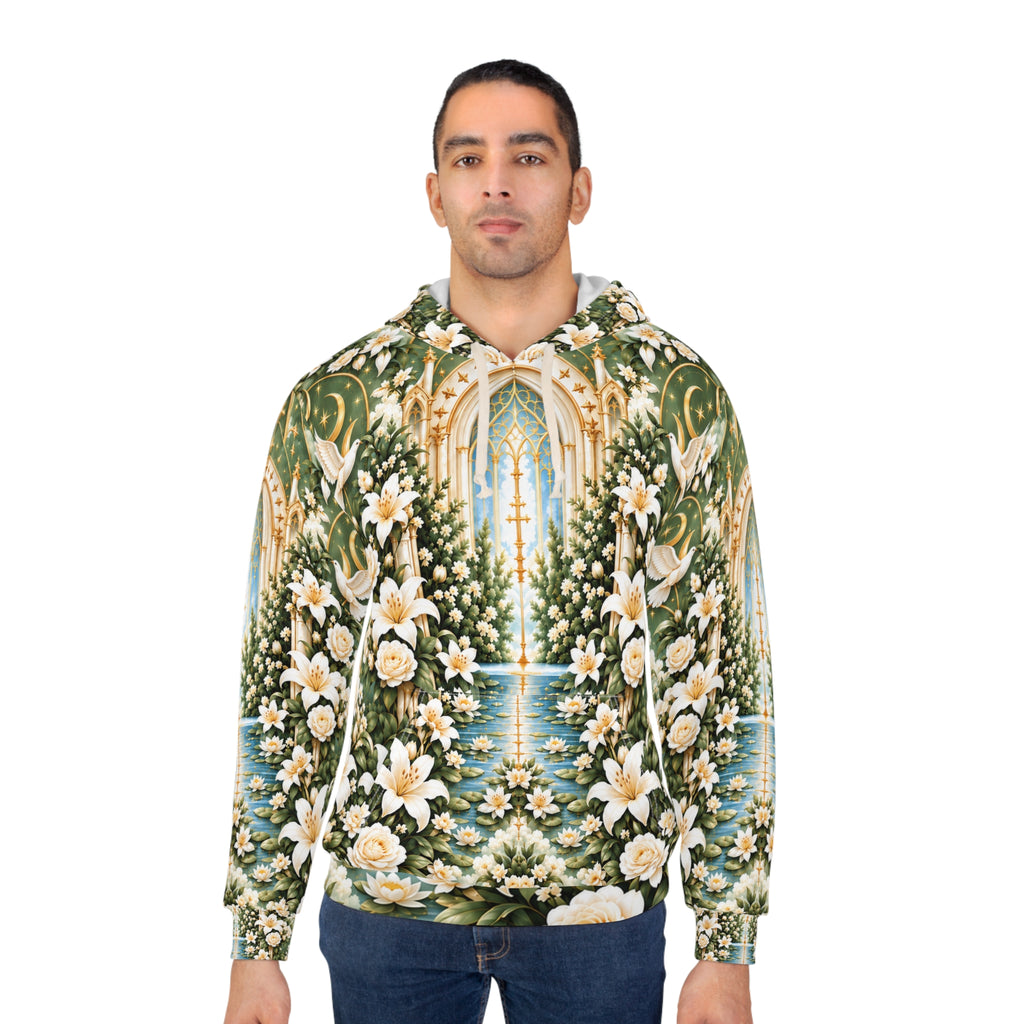 Immaculate Garden Sage Green Pullover Hoodie