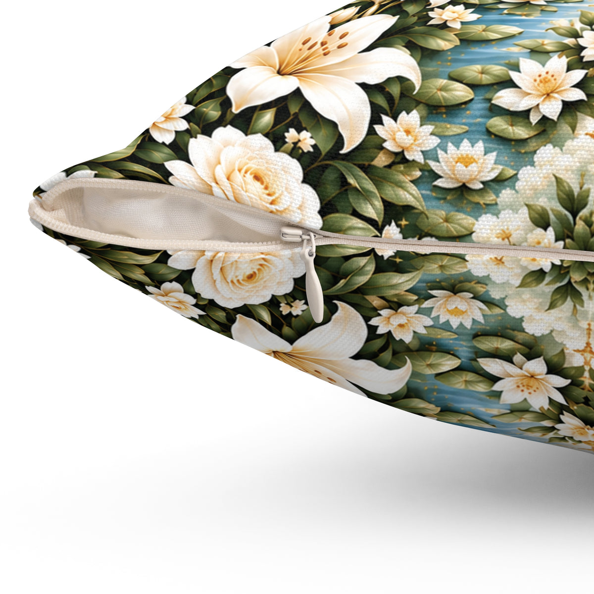 Immaculate Garden Sage Green Decorative Pillow