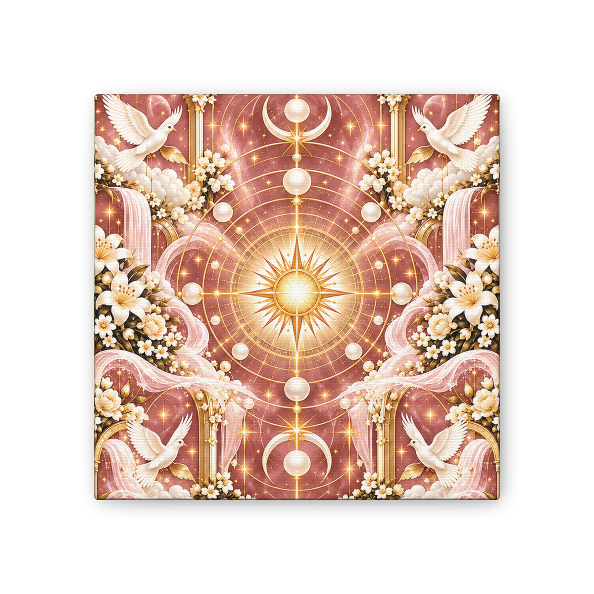 Cosmic Glory Twilight Rose 8-inch Canvas