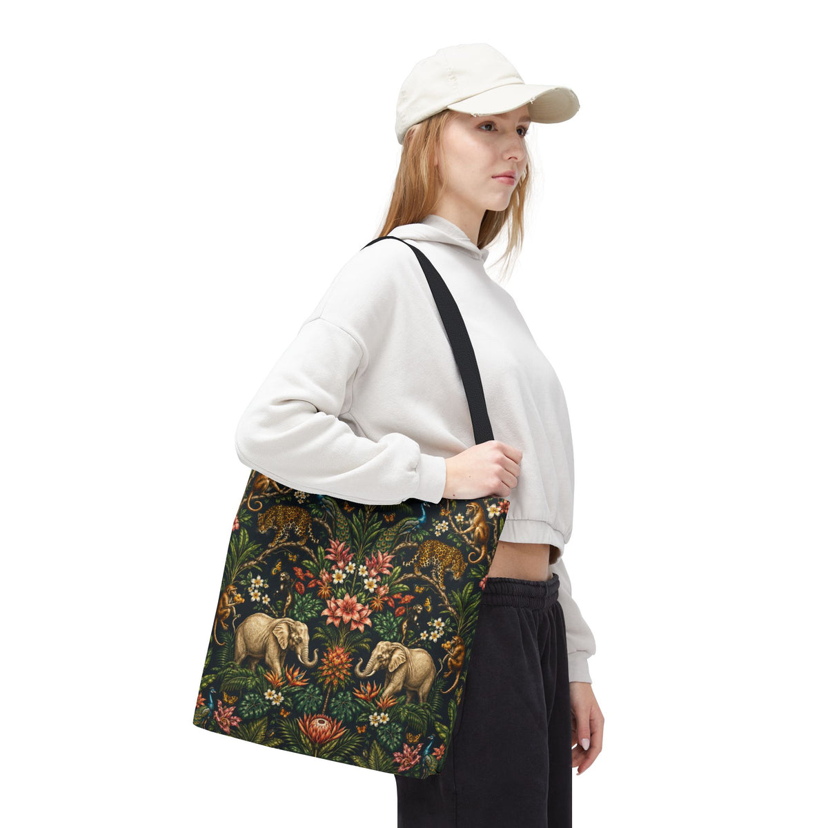 Mystic Jungle Midnight Jungle Tote Bag