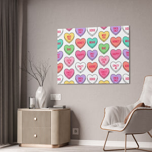 Candy Heart Stretched Canvas