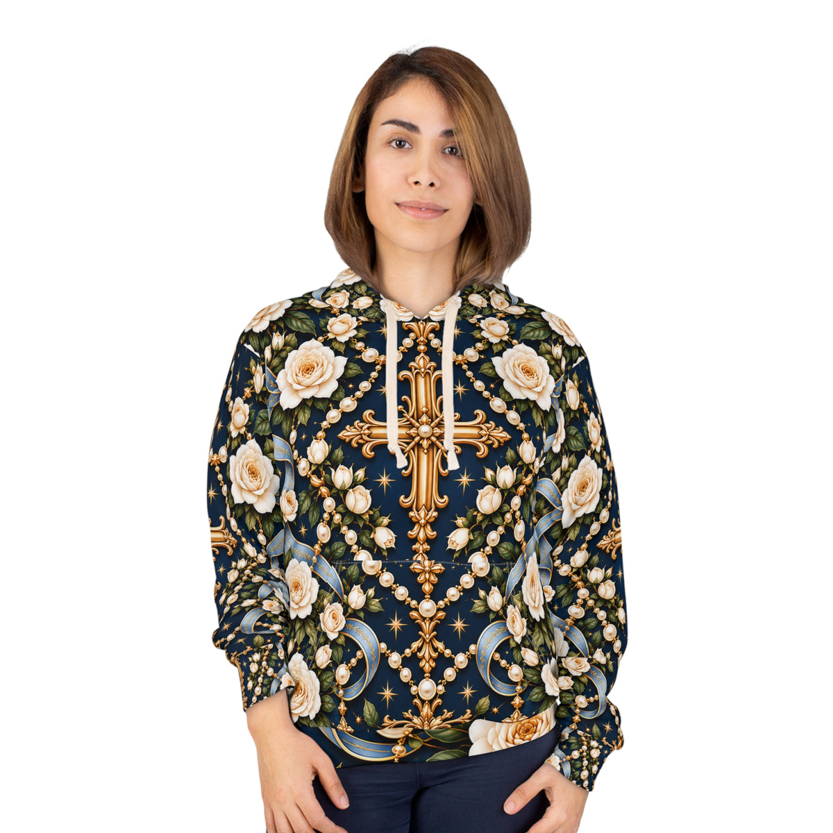 Rosary of Light Sapphire Pullover Hoodie