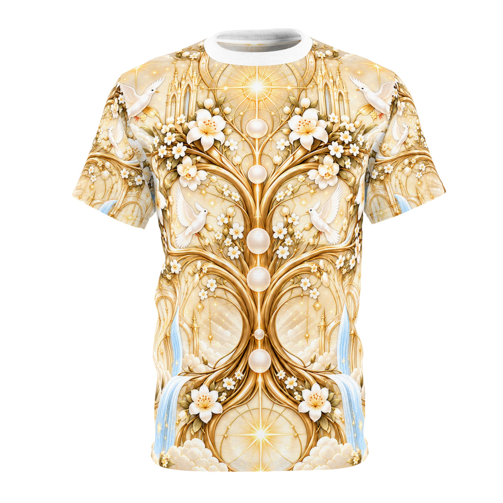 Tree of Heaven Alabaster Gold All-over-print T-Shirt