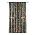 Mystic Jungle Midnight Jungle Window Curtain