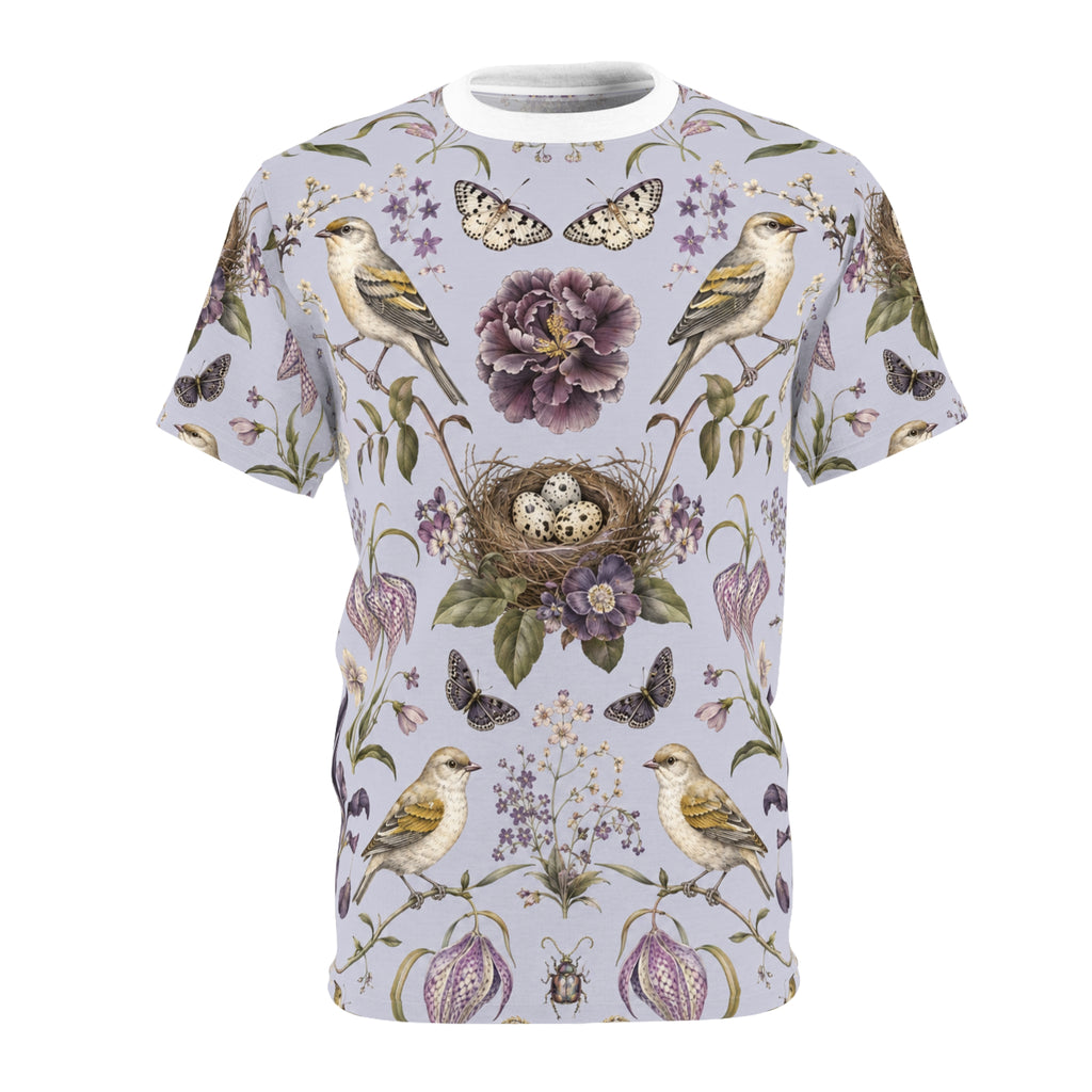 Botanical Bird's Nest Lilac T-Shirt