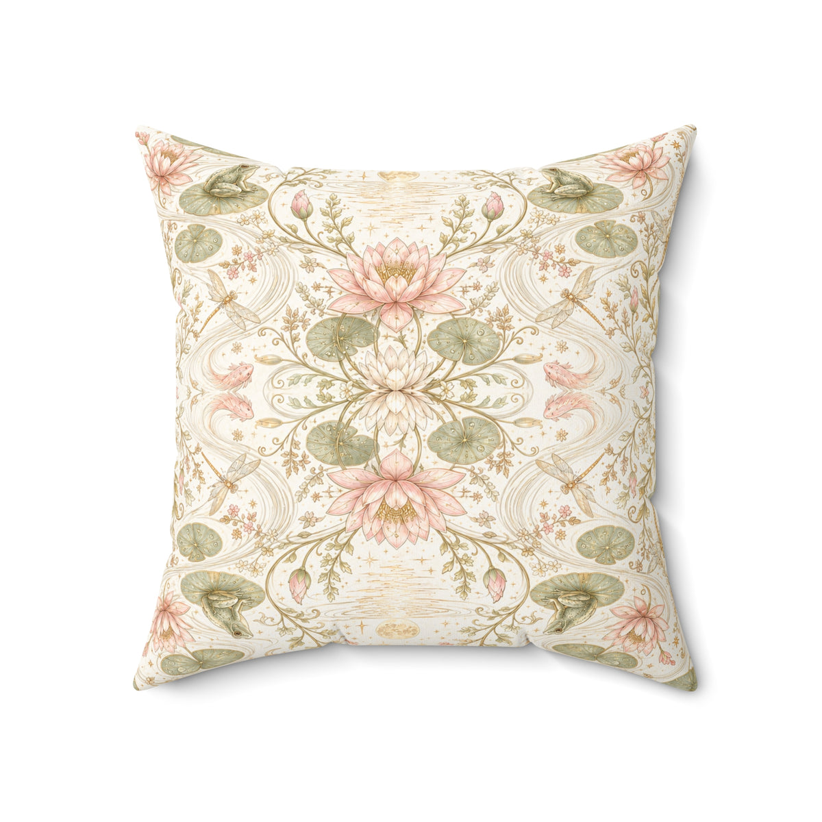 Nymphaea Nocturne Moon Milk Decorative Pillow