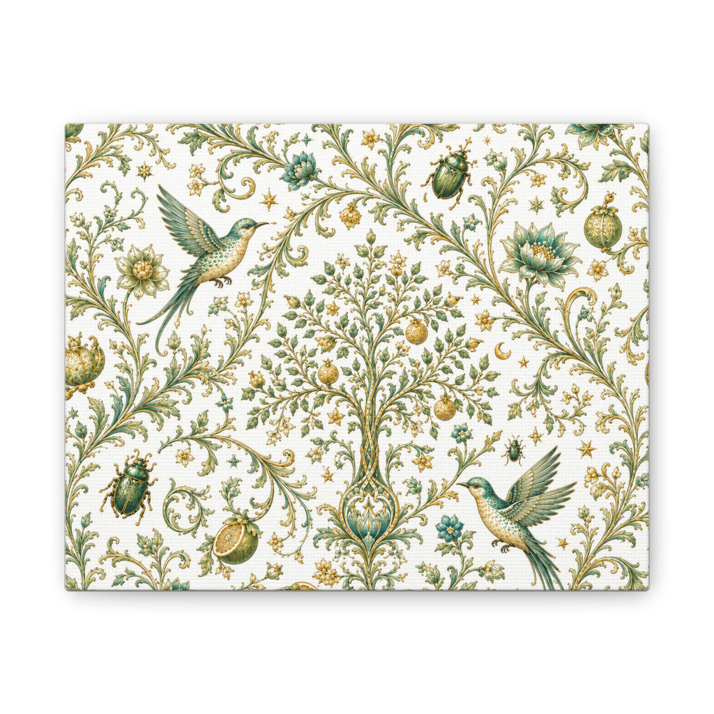 Sacred Canopy Moon Milk Stretched Canvas