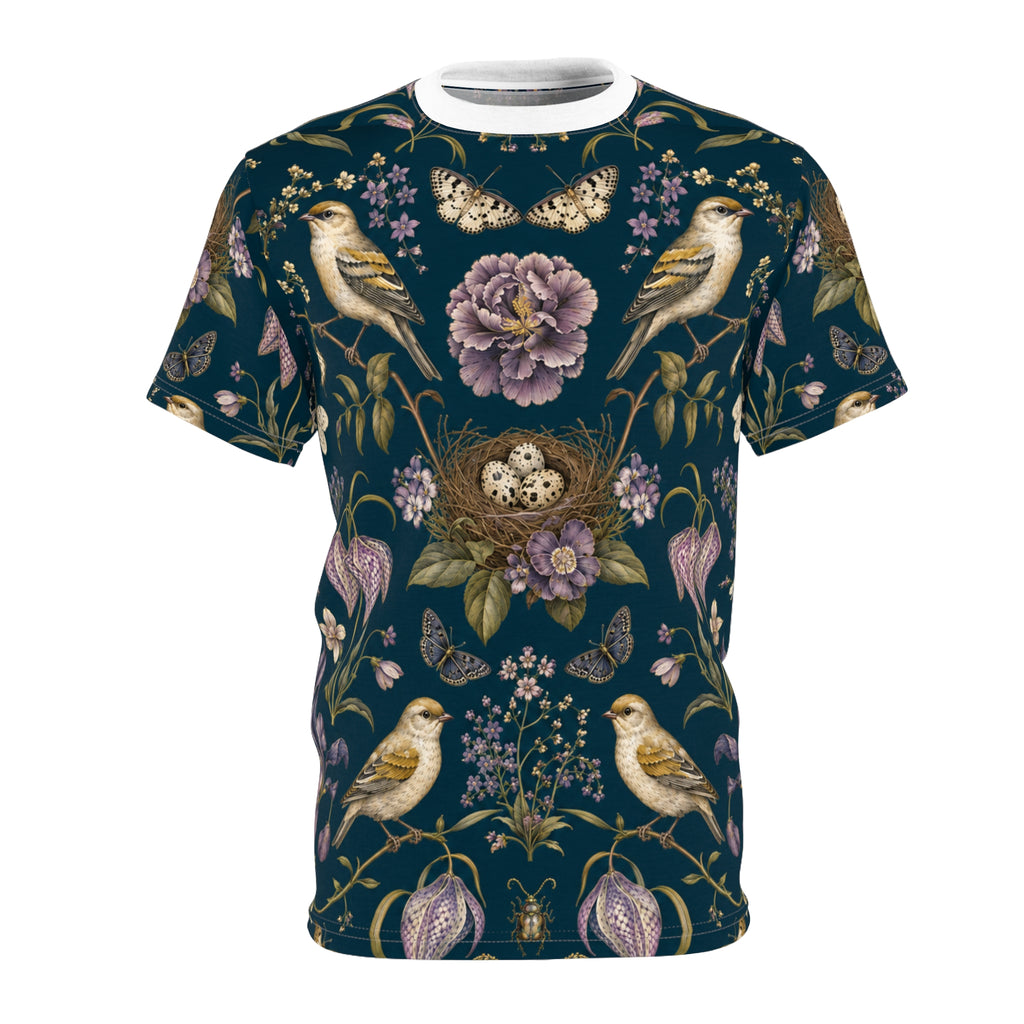 Botanical Bird's Nest Nocturne T-Shirt