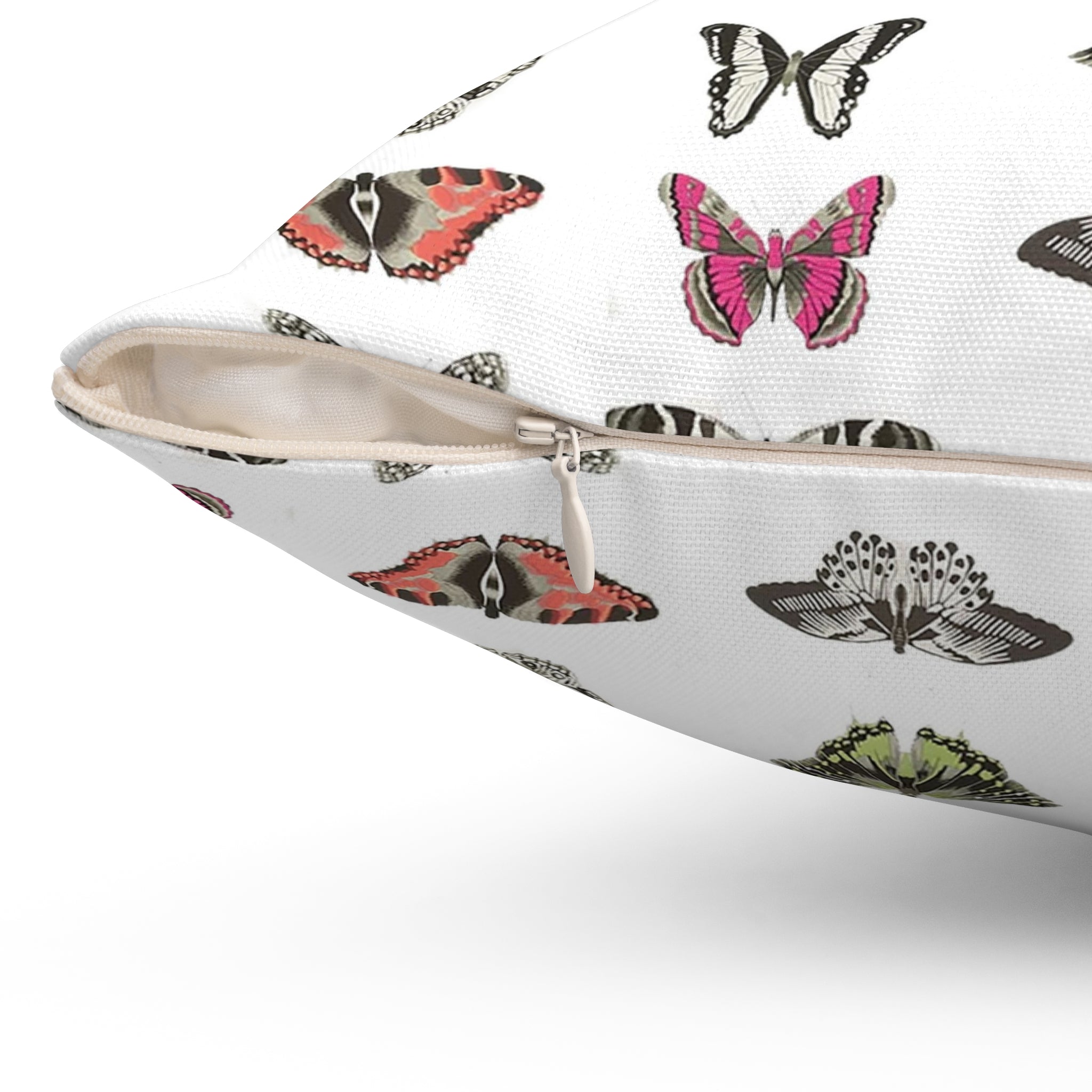 Butterfly and Moth Square Pillow